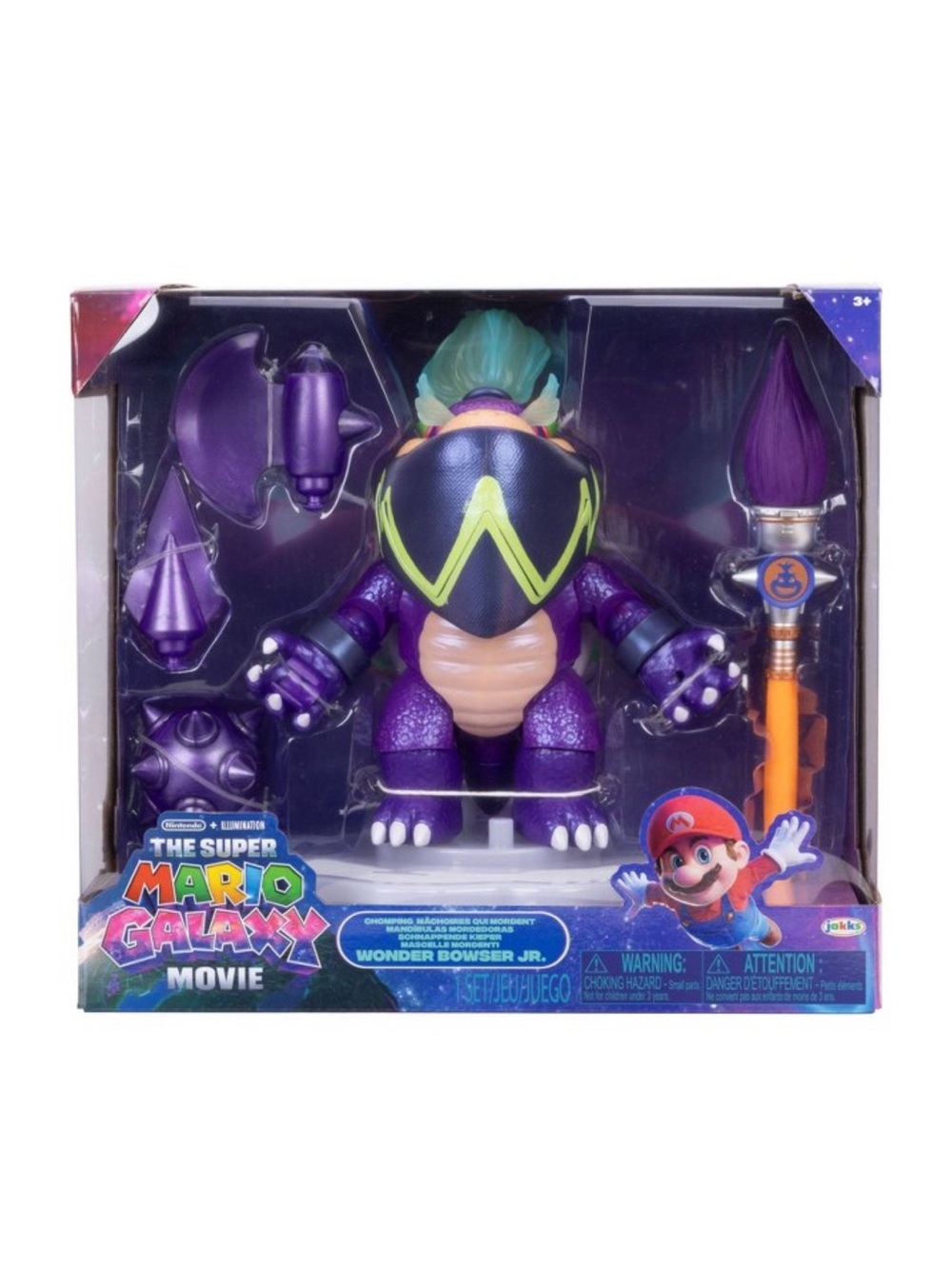 The Super Mario Galaxy Movie - 8" Chomping Wonder Bowser Jr. Action Figure